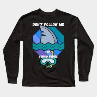 Diving With Sharks Long Sleeve T-Shirt